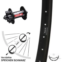 DT Swiss 370 Schnellspanner Ryde Rival 35 Disc Vorderrad 27,5+ Zoll Für 6-Loch