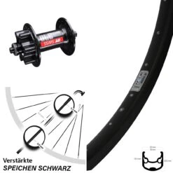 DT Swiss 370 5/100 Mm Ryde Andra 30 Disc Vorderrad 28-29 Zoll Für 6-Loch