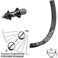Dt-swiss 29 Zoll Hinterrad DT Swiss HX 491 Mit KX-GS 5x135 Centerlock
