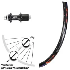 26 Zoll Hinterrad DRC ZZYZX Disc 12/142 Mm Mit Shimano Deore XT FH-M788 Centerlock