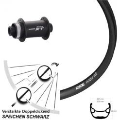 28 Und 29 Zoll Vorderrad Shimano Deore XT HB-M778 Ryde Andra 321