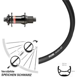 27,5 Zoll Hinterrad Novatec D442 Boost 12x148 Mm Micro Spline Ryde Andra 321