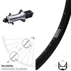 Hinterrad 28-29 Zoll Ryde Andra 30 Disc Centerlock KX-G/S Nabe 5x135 Mm