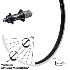 24 Zoll Hinterrad Ryde Andra 40 Mit KX-GS 5x135 Centerlock Nabe