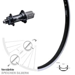 Ryde Andra 40 Hinterrad 28 Zoll Mit KX-GS 5x135 Mm Centerlock Nabe