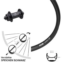 28-29 Zoll Vorderrad KX-G Für Schnellspanner Ryde Andra 321
