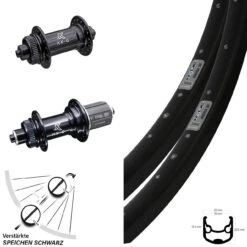 Laufradsatz Verstärkt 28 Zoll Ryde Andra 30 Disc KX-GS Nabe Schnellspanner Centerlock