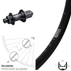 Hinterrad 28-29 Zoll Ryde Andra 30 Disc Centerlock KX-G/S Nabe 12x142 Mm