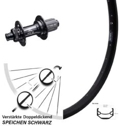 Ryde Andra 40 Disc Hinterrad Lastenrad 29 Zoll Mit KX-B 12x148 Mm Boost Centerlock Nabe