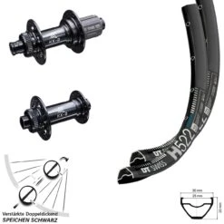 Dt-swiss 27,5 Zoll Laufradsatz Lastenrad DT Swiss H 522 KX-B Boost Verstärkt Shimano 11-fach