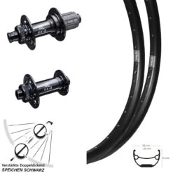 27,5 Zoll Laufradsatz Verstärkt Ryde Andra Nabe KX-B Boost Shimano 11-fach Centerlock