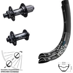 Dt-swiss DT Swiss H 612 Laufradsatz E-Bike 27,5+ Zoll Heavy Duty KX-B Boost Nabe 11-fach