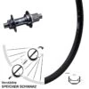Laufrad 20 Zoll Ryde Andra 40 Disc Schwarz KX-B Boost 12/148 Centerlock Stahl Micro Spline -Radzubehoer Verkaufe 8258276