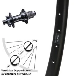 Ryde Rival 30 Disc Hinterrad 27,5 Zoll Nabe KX-B Boost 6-loch 148 Mm 12-fach E-Bike