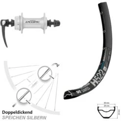 Dt-swiss DT Swiss H 522 Disc-Vorderrad 29 Zoll Mit Shimano Deore HB-M595 Nabe