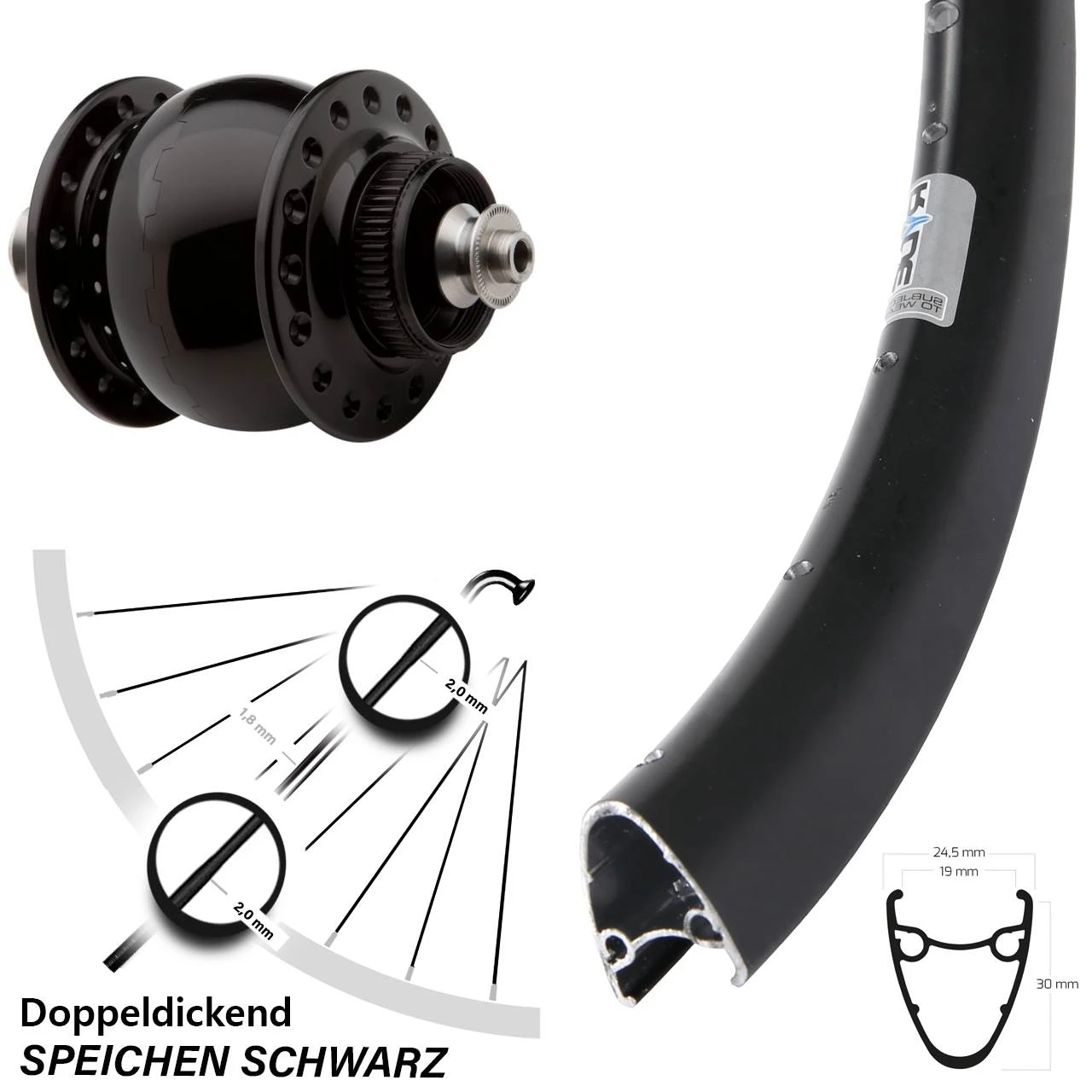 Son Delux Nabendynamo Ryde Dutch 19 Vorderrad 28 Zoll Für Schnellspanner 3 Son Delux Nabendynamo Ryde Dutch 19 Vorderrad 28 Zoll Für Schnellspanner