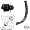 Dt-swiss Vorderrad 29 Zoll DT Swiss H 522 Schwarz Shimano DH3D72 -Radzubehoer Verkaufe 8258592