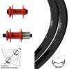 Schwarz Roter 29 Zoll Laufrad-Satz Ryde Rival 30 Disc XLC Pro 6-Loch -Radzubehoer Verkaufe 8258596