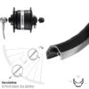 Vorderrad Mit Nabendynamo Shimano DH-3N31-QR Ryde ZAC 2000 28 Zoll -Radzubehoer Verkaufe 8258619