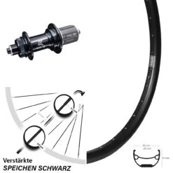 KX-GS 5x135 Centerlock Ryde Andra 29 Breites Hinterrad 24 Zoll Schnellspanner