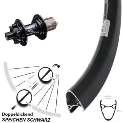 Ryde Dutch 19 Disc-Hinterrad 28-29 Zoll Mit KX-M 6-loch Nabe Steckachse