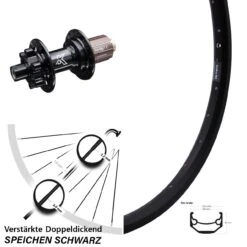 29 Zoll Hinterrad KX-M Nabe 12x142 Steckachse Ryde Andra 40 Disc