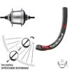 Dt-swiss 27,5 Zoll Hinterrad DT Swiss E533 Shimano SGC3001 7-Gang Disc