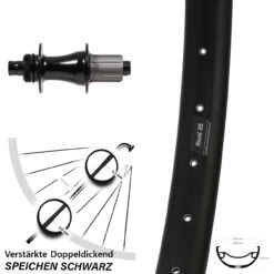 Ryde Rival 35 Disc Hinterrad 27,5 Zoll Mit Formula Boost CL-148S Centerlock