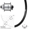 26 Zoll Ryde Andra 29-559 ETRTO Vorderrad Shimano DH-UR708-3D Centerlock Silbern -Radzubehoer Verkaufe 8260328