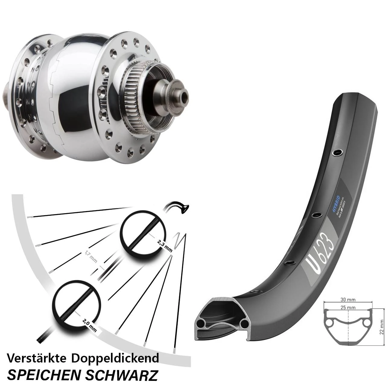 Dt-swiss SON 28 Disc Centerlock Silbern Poliert DT Swiss U 623 29 Zoll Vorderrad 3 Dt-swiss SON 28 Disc Centerlock Silbern Poliert DT Swiss U 623 29 Zoll Vorderrad