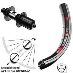 Dt-swiss 28 Zoll Laufrad DT 535-350 Road