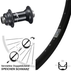 Ryde Andra 30 Disc-Vorderrad 28-29 Zoll Shimano XT HB-M8110 Für Steckachse