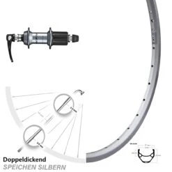 26 Zoll Hinterrad Shimano FH-R7000 Ryde ZAC 421