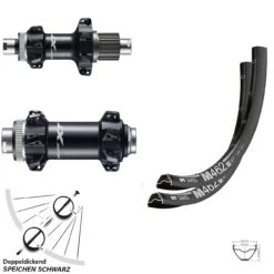 Dt-swiss Laufradsatz 27,5 Zoll Boost DT Swiss M 462 Shimano XT Straightpull Microspline 12-fach MTB