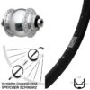 Nabendynamo SON 12x100 Mm Ryde Andra 30 Disc Vorderrad 28-29 Zoll Silbern Eloxiert -Radzubehoer Verkaufe 8261771