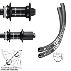 Dt-swiss 27,5 Zoll DT Swiss GR 531 Laufradsatz Gravel Verstärkt Shimano 105 Steckachse Centerlock