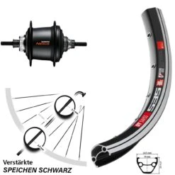 Dt-swiss 28 Zoll Hinterrad DT Swiss 535 Shimano SGC3001-7D