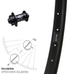 E-Bike Ryde Rival 30 Disc Vorderrad 29 Zoll 6-Loch 15x100 Mm