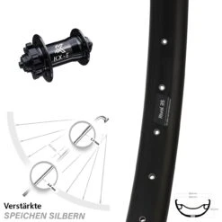 Vorderrad Ryde Rival 35 Disc KX-E 6-loch Nabe Schnellspanner