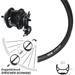 Rohloff Speedhub 500/14 TS Disc OEM2 Ryde Andra 321 Hinteres Rad 27,5 Zoll