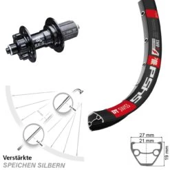 Dt-swiss KX-E Nabe 5x135 Mm 6-Loch 11-fach DT Swiss 545 Hinterrad 26 Zoll Für Schnellspanner