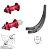 Dt-swiss 28 Zoll Road Disc Laufradsatz DT Swiss RR 481 Nabe KX-G Rot Eloxiert 100/135 Mm