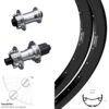 Laufradsatz 27,5 Zoll KX-E Silbern Verstärkt 142x100 Ryde Rival 30