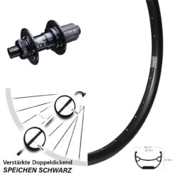 Hinterrad KX-E Nabe 12x142 Mm Centerlock 11-fach Ryde Andra 29 Zoll Heavy Duty