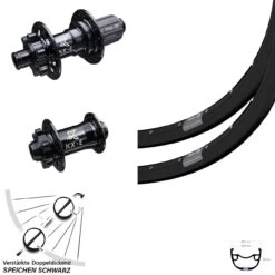 Laufradsatz 29 Zoll Ryde Rival 23-622 ETRTO Disc 6-loch Steckachse KX-E Nabe E-Bike