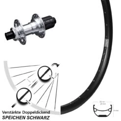 Breites 26 Zoll Hinterrad Ryde Andra 29 Mit KX-E 12x142 Mm Centerlock 11-fach