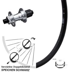 Ryde Andra 40 Disc Hinterrad 28-29 Zoll KX-E 6 Kugellager Verstärkt 12x142 Mm