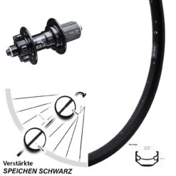 28-29 Zoll Hinterrad KX-E 6-loch Ryde Andra 40 Disc Für Schnellspanner