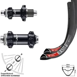 Dt-swiss Laufradsatz 27,5 Zoll DT Swiss EX 511 Shimano XT Boost Straightpull Micro Spline