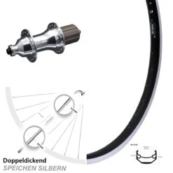 26 Zoll Hinterrad Ryde Andra 40 Inklusive Novatec